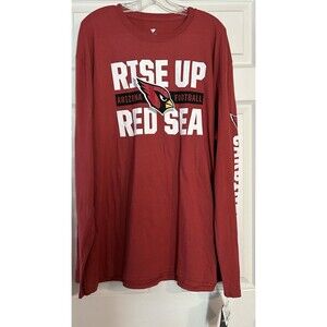 Arizona Cardinals “Red Sea” Long Sleeve Shirt Men's Size 2XL NFL Licensed NWT